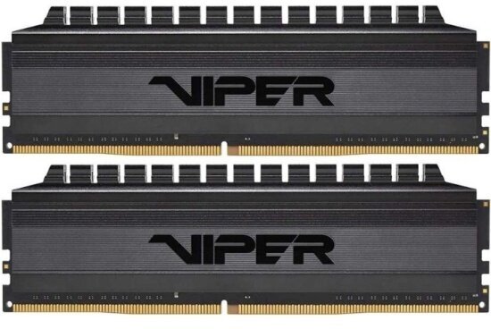 Оперативная память Patriot Memory DDR4 32Gb (2x16Gb) 3200MHz pc-25600 Viper Steel (PVB432G320C6K)