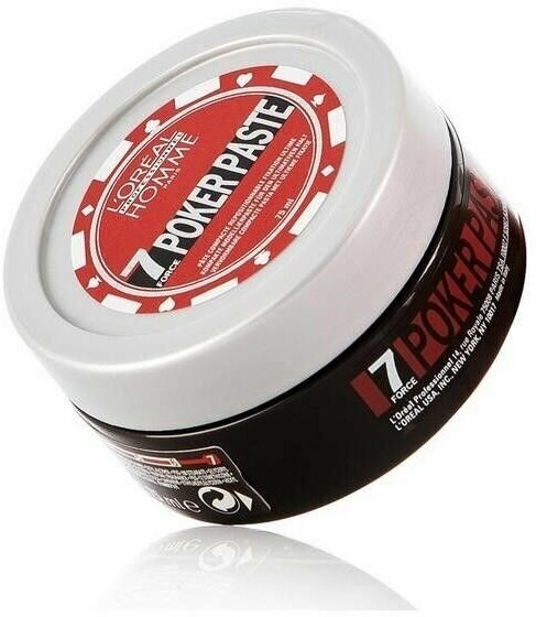 Loreal Professionnel Моделирующая паста экстремально сильной фиксации Homme Poker Paste Мужская линия, 75мл