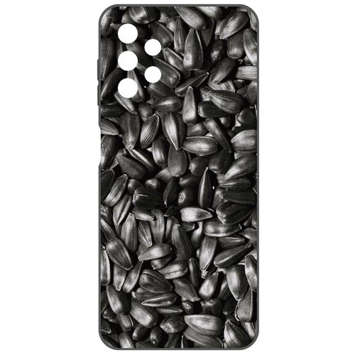 Чехол-накладка Krutoff Soft Case Семечки для Samsung Galaxy A13s (A137) черный чехол накладка krutoff soft case еловые лапки для samsung galaxy a13s a137 черный