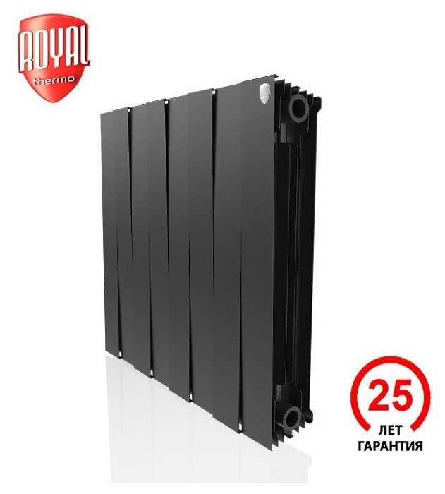 Радиатор секционный биметаллический Royal Thermo PianoForte 500 Noir Sable - 8 секц.