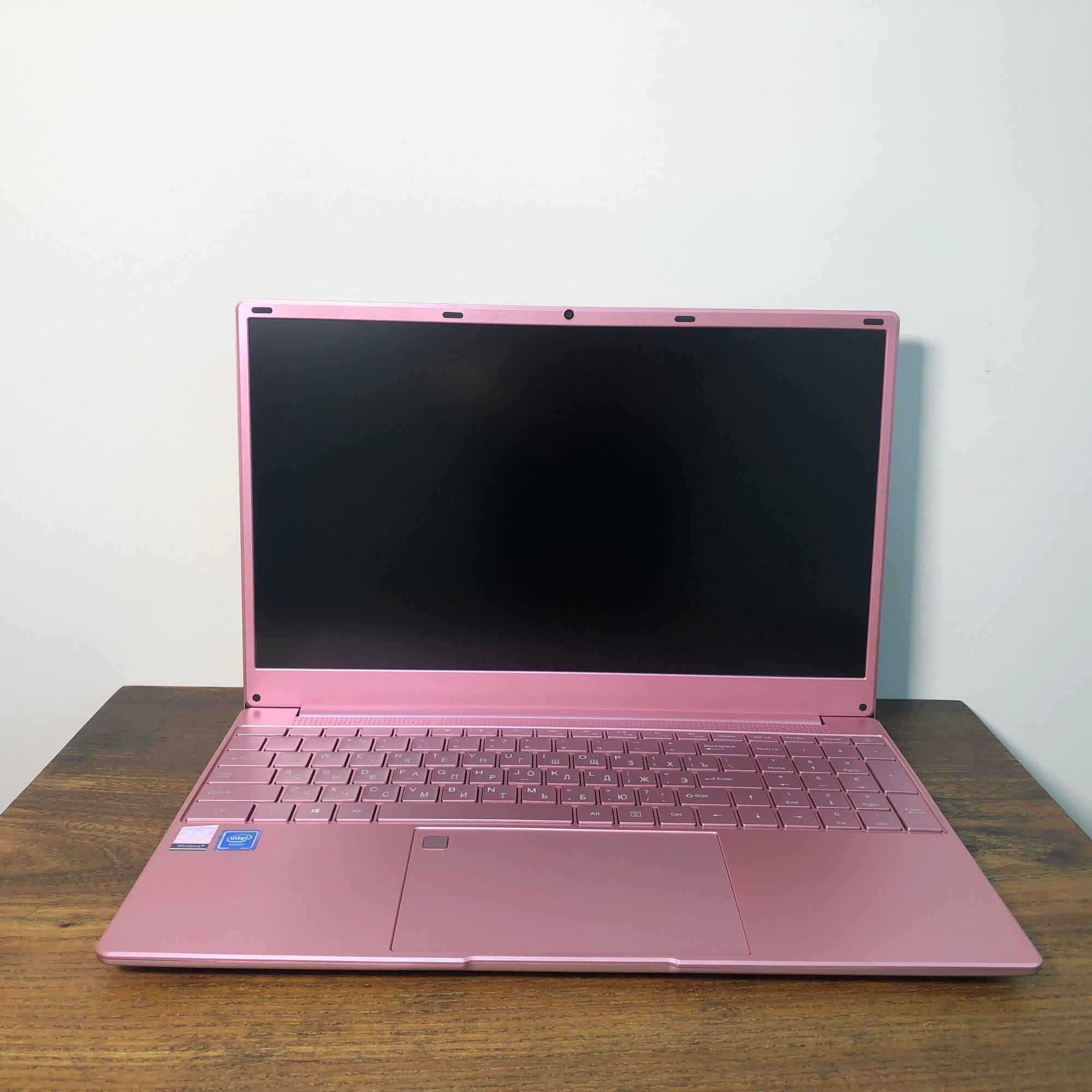 Ноутбук офисный 15 дюйм Ноутбук 15.6" Notebook Pink Intel Celeron N5095 2.0GHz, RAM 16GB, SSD 512GB, Intel UHD Graphics, WiFi, Bluetooth