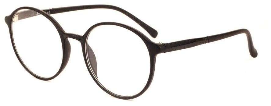 Готовые очки для чтения черные с диоптриями +1.00 футляр