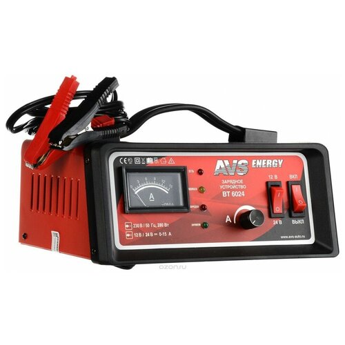 AVS Зарядное устройство для автомобильного аккумулятора BT-6040 20A 1224V 5145₽