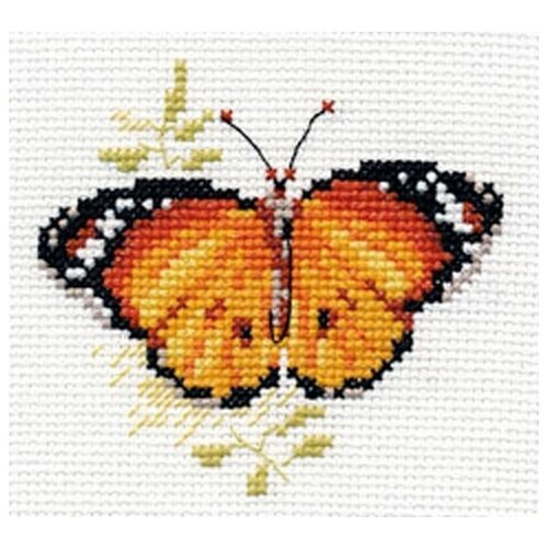 алиса набор для вышивания 0 149 яркие бабочки голубая Набор для вышивания Алиса Яркие бабочки. Оранжевая