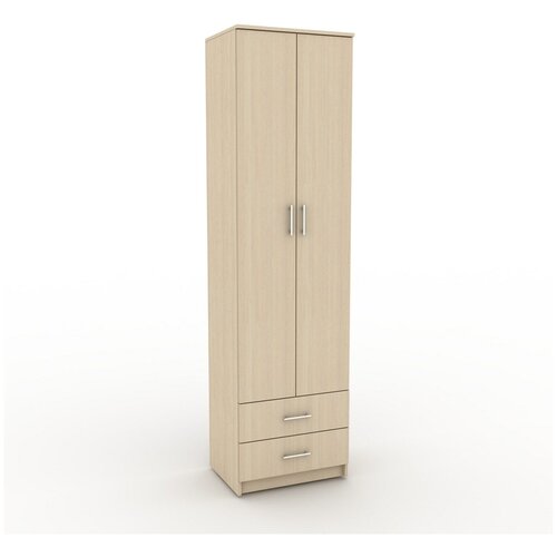 Шкаф Эконом-203b распашной дуб молочный классический для прихожей