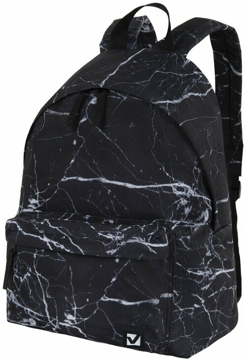 Рюкзак BRAUBERG универсальный, сити-формат, «Black marble», 20 литров, 41x32x14 см, 270790 1 шт.