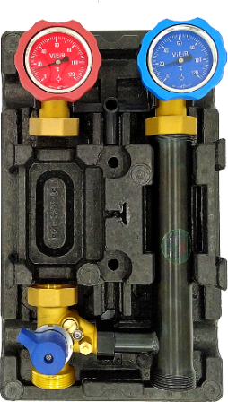 Насосная группа быстрого монтажа с трехходовымесительным клапаном (подача слева)/ без насоса ViEiR арт VR220L