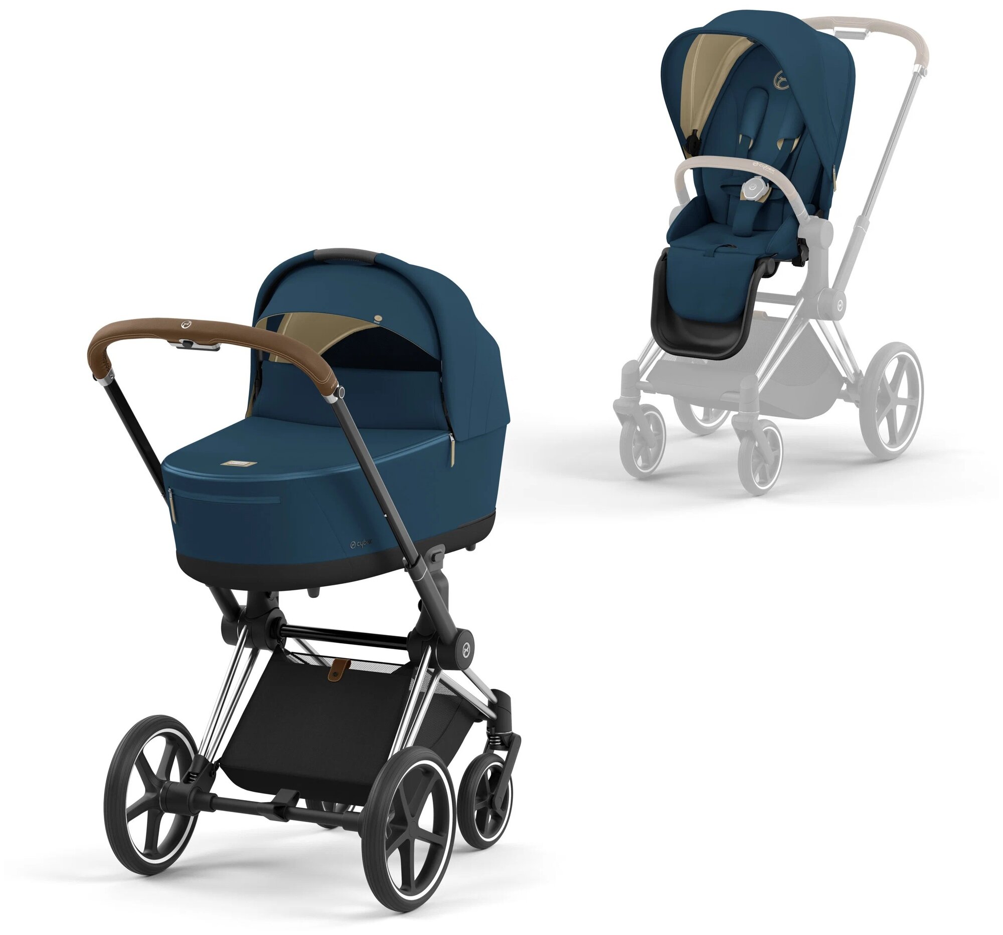   Cybex Priam IV 2  1, mountain blue/chrome brown,  : 