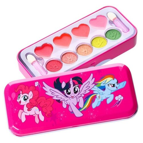 Подарочный набор детский теней и блесков для губ Искорка My Little Pony