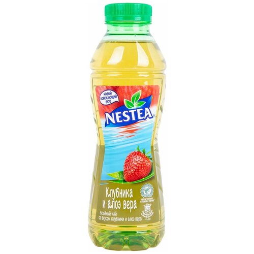 Чай холодный NESTEA (Нести) со вкусом клубники и алоэ вера 0,5 л х 6 бутылок