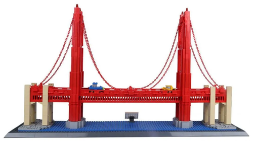 Конструктор Wange Мост Золотые ворота в Сан-Франциско Америка 1977 эл 69982