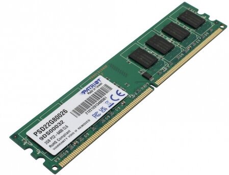 Оперативная память Patriot Memory DDR2 2Gb 800MHz pc-6400 (PSD22G80026)