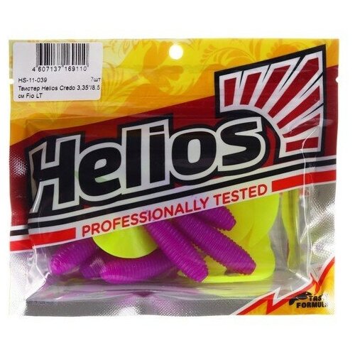 Твистер Helios Credo Fio LT, 8.5 см, 7 шт. (HS-11-039)