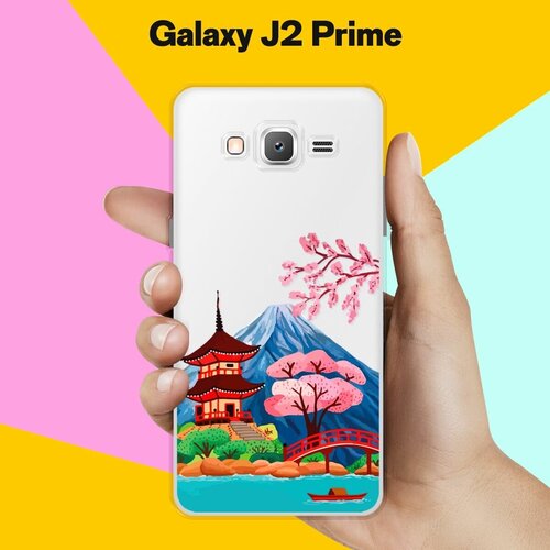 Силиконовый чехол на Samsung Galaxy J2 Prime Вулкан / для Самсунг Галакси Джей 2 Прайм силиконовый чехол на samsung galaxy j2 prime 2016 самсунг галакси джей 2 прайм 2016 попа авокадо прозрачный