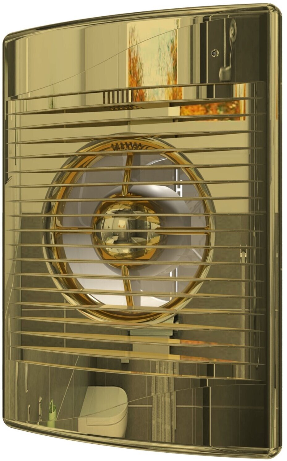 Вентилятор вытяжной 125мм DiCiTi STANDARD 5C, gold 20 Вт с обратным клапаном