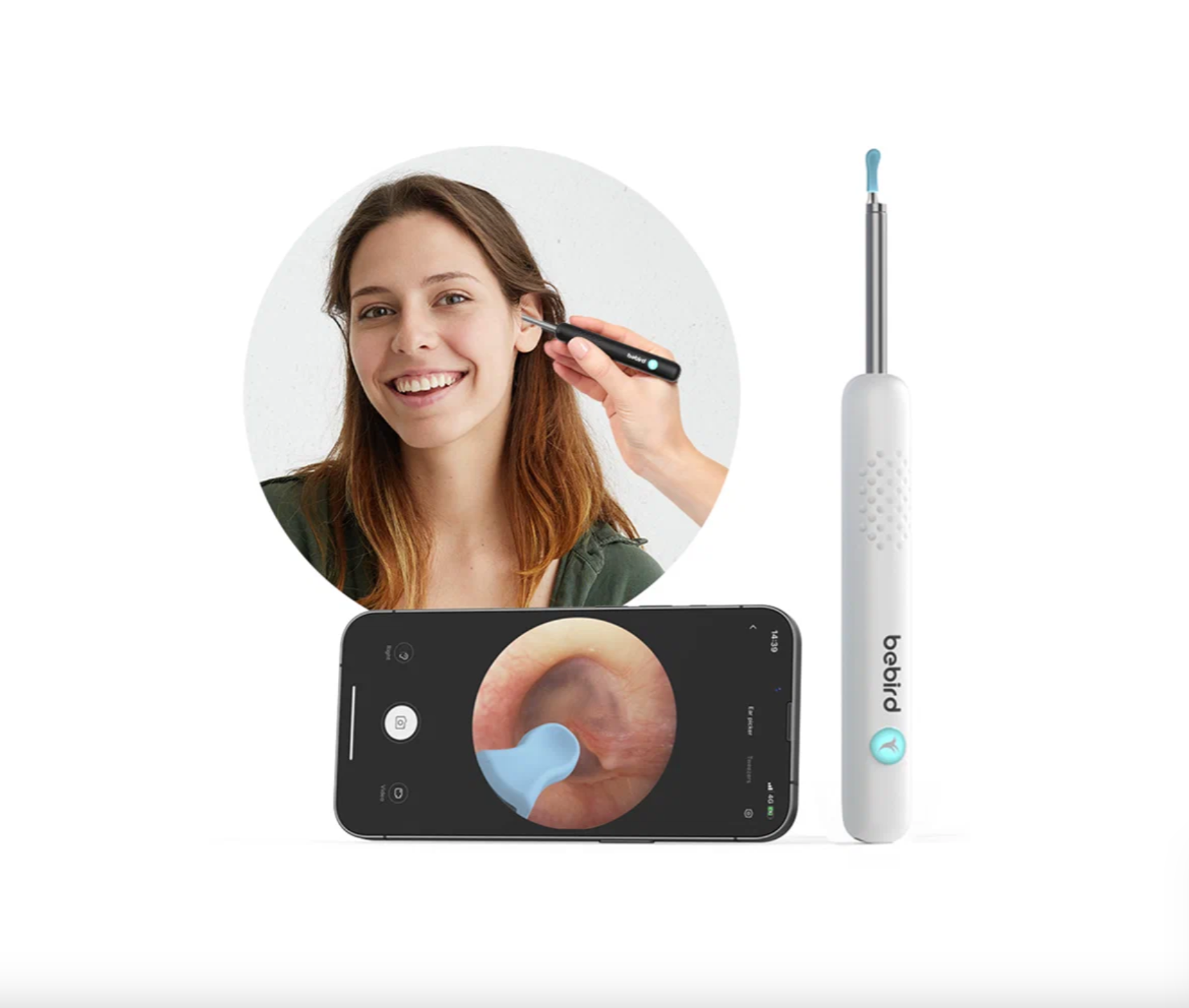 Умная ушная палочка Xiaomi Bebird Smart Visual Spoon Ear Stick R1 черный