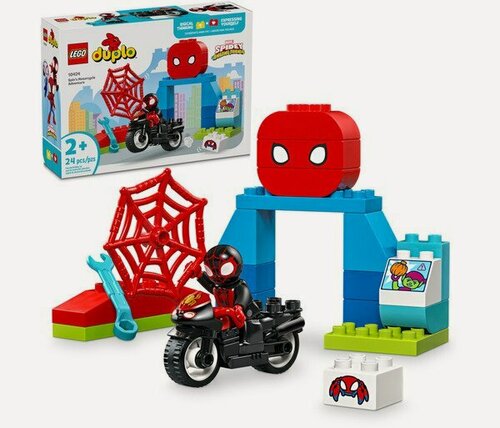 Изображение товара Конструктор LEGO Duplo 10424 Приключения на паучьем мотоцикле (Lego 10424)