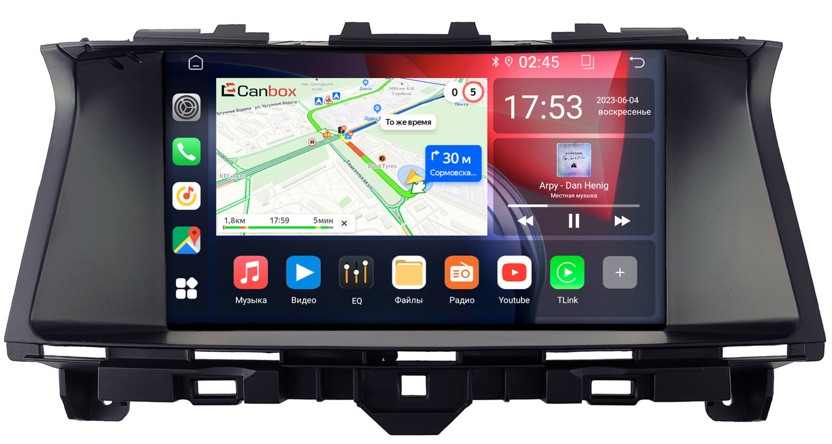 Штатная магнитола Honda Crosstour 2009-2012 (авто без навигации) Canbox GTR9-1419 4/64 Android 10 (IPS, DSP, CarPlay)