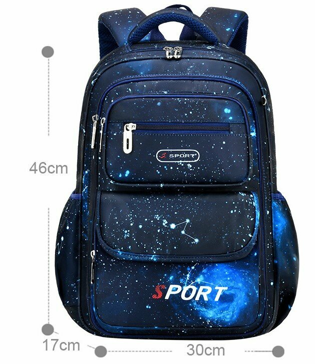 Рюкзак школьный для мальчика синий