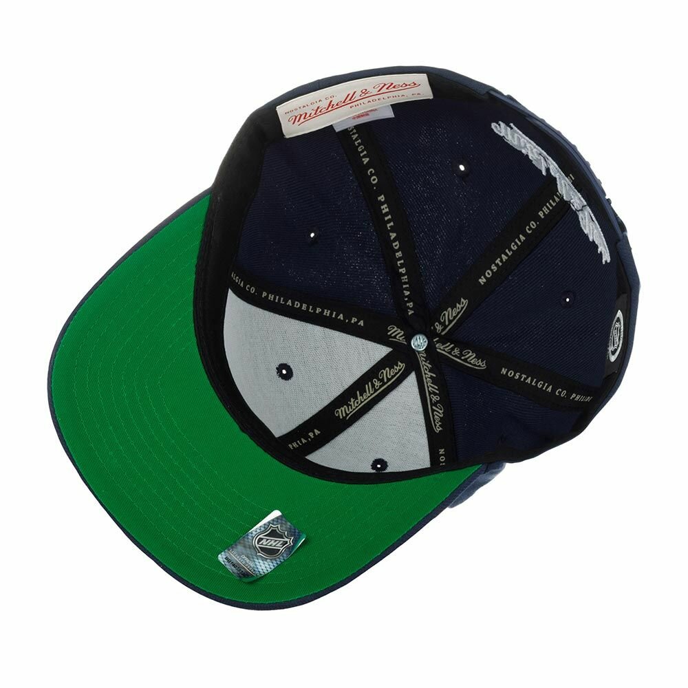 Бейсболка Mitchell & Ness Базовая коллекция для мужчин и женщин, размер 0, темно-синий — фото 1
