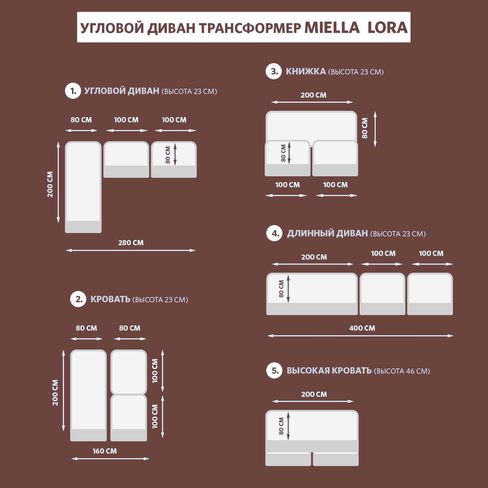 Диван модульный бескаркасный MIELLA Lora 160x200 синий 6 подушек +1 в подарок — фото 1