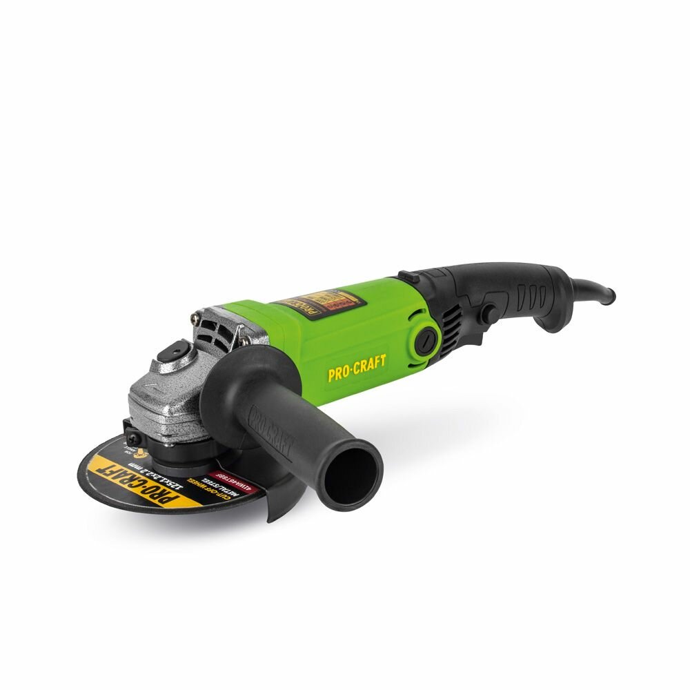 Болгарка углошлифовальная PROCRAFT PW1200 1200 Вт 125 мм 26 кг