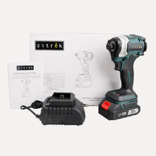 Изображение товара Винтоверт аккумуляторный Zitrek DKIS20 PRO, 20В, 200 Нм, 1х2.0Ач (085-1017)