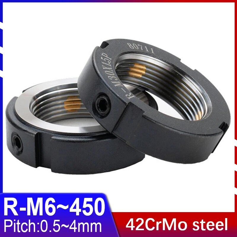 Радиальная фиксирующая гайка 42CrMo R-M6 M8, Pitch 1.5mm, R M24