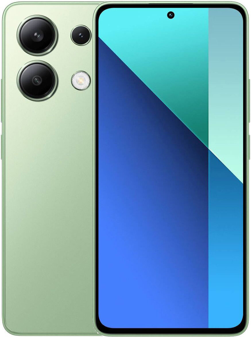 Смартфон Xiaomi Redmi Note 13 8/256 Гб зеленый Android 13 6.67"