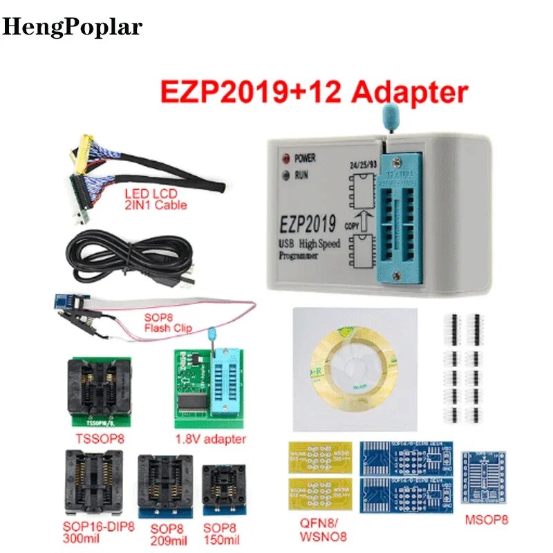 USB программатор EZP2019 LILIANMUSI, EZP20189 with 12