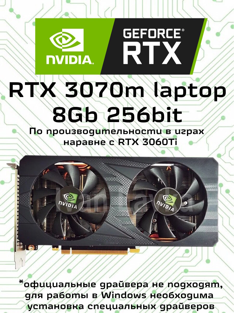 Видеокарта RTX 3070m Laptop 8GB