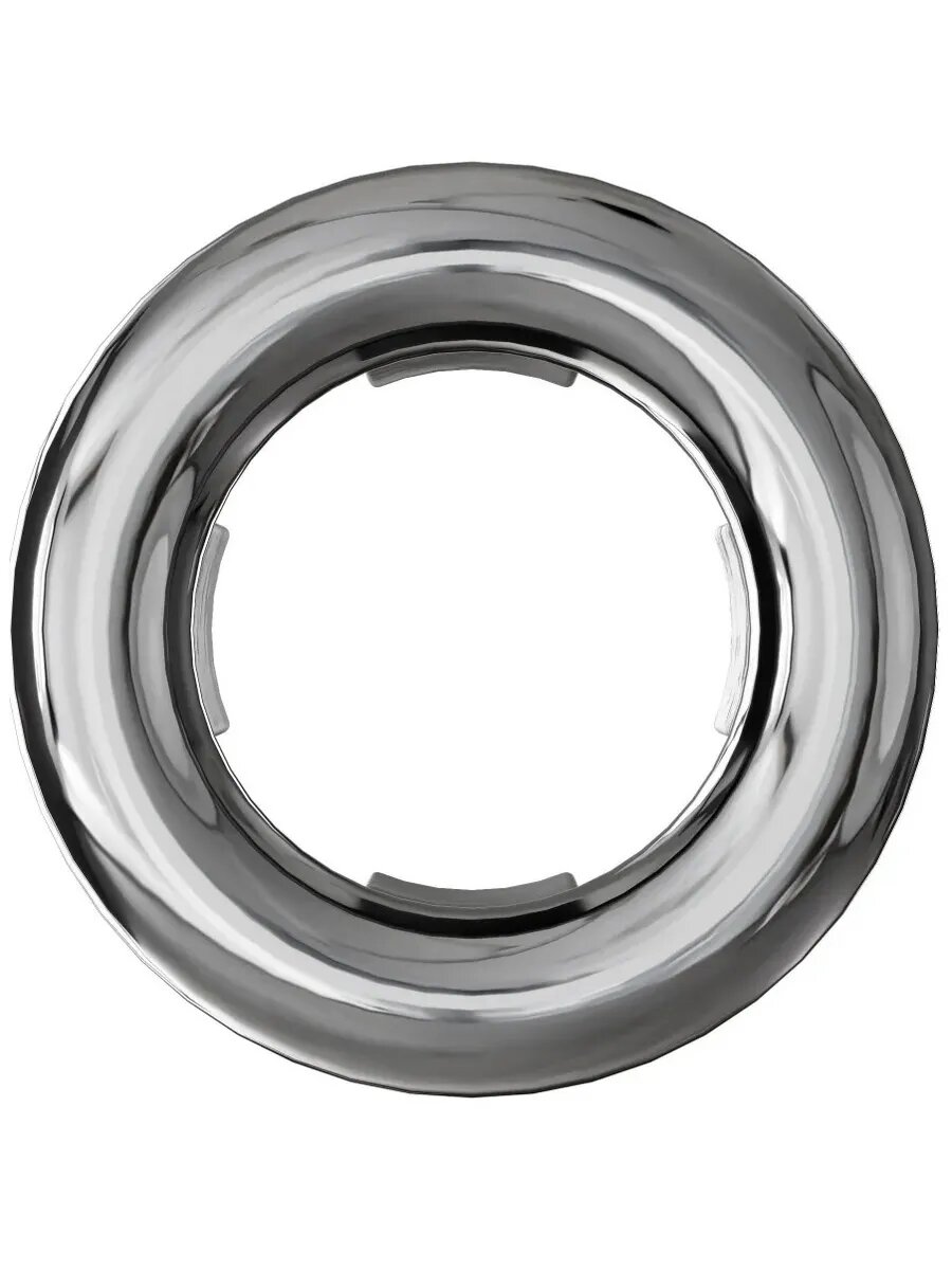 Заглушка на перелив для раковины хром обрамление для переливного отверстия круглое