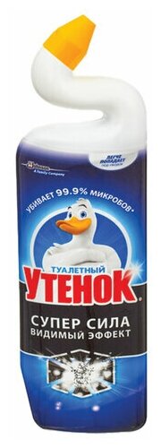 Средство для сантехники/уборки туалета 900 мл туалетный утенок Супер Сила "Видимый Эффект", 3 шт