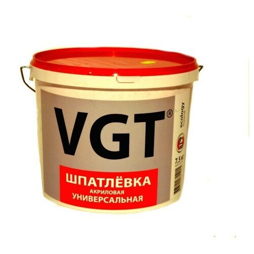 Универсальная акриловая шпатлёвка VGT Шпатлевка ВГТ акрил 3,6 кг белая шпатлёвка вгт акриловая фасадная 3 6 кг