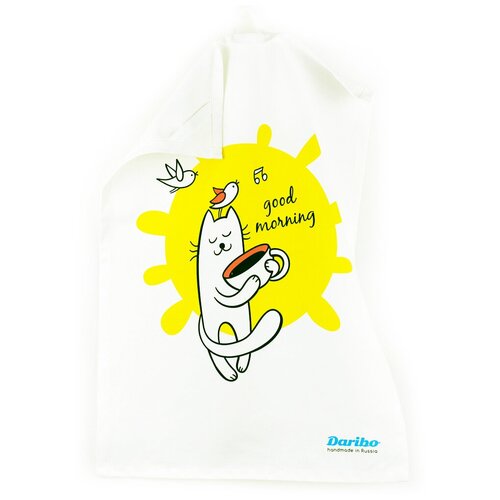 Аксессуар декоративный Daribo Good morning cat and coffee 50x70 см DA70791