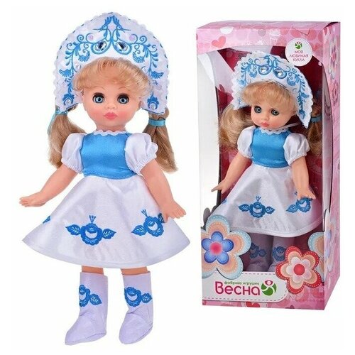 фото Эля весна гжельская красавица кукла пластмассовая 30 см recom