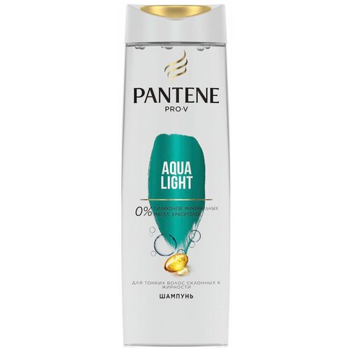 Шампунь Pantene Aqua Light Легкий питательный для тонких жирных волос 400 мл 1 шт.