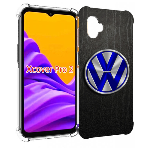 Чехол MyPads volkwagen-фольксваген-3 для Samsung Galaxy Xcover Pro 2 задняя-панель-накладка-бампер