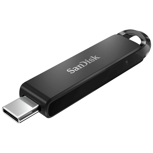 флешка sandisk extreme go usb 3 1 128 гб 1 шт черный серый Флеш накопитель SanDisk CZ460 Ultra, USB Type-C, черный, 128 Гб