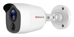 DS-T510(B) (2.8 mm) HiWatch Уличная цилиндрическая HD-TVI видеокамера, объектив 2.8мм, 5Мп, Ик, Тревожный выход, PIR-датчик