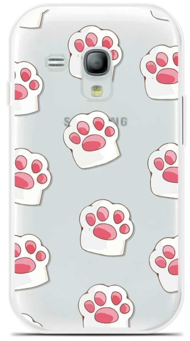 Силиконовый чехол на Samsung Galaxy S3 mini Лапки / для Самсунг Галакси С3 Мини