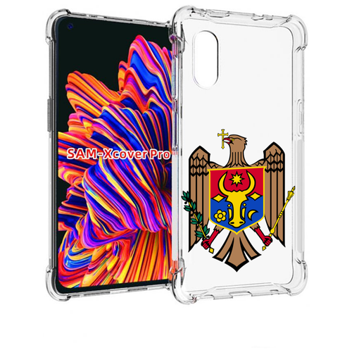 Чехол MyPads герб-молдовы для Samsung Galaxy Xcover Pro 1 задняя-панель-накладка-бампер чехол mypads герб молдовы для samsung galaxy a34 задняя панель накладка бампер