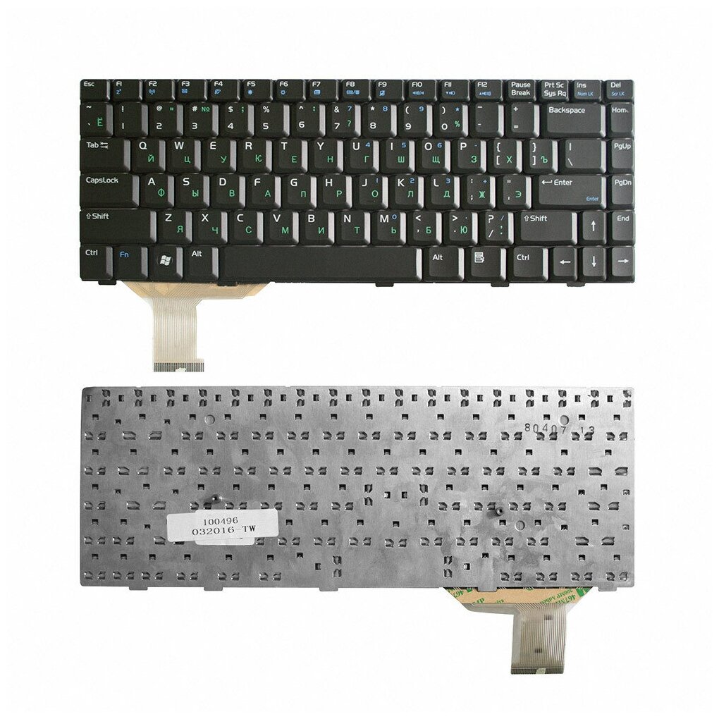 Клавиатура для ноутбука Asus A8SR F8S Z99L A8J Series Плоский Enter Черная без рамки PN: 0KN0-712US01
