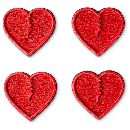 наклейка на доску crab grab mini hearts red Набор для сноуборда CRAB GRAB Mini Hearts, red, 57 мм, 4 шт.