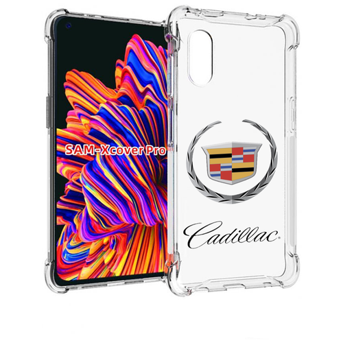 Чехол MyPads cadillac-кадиллак-4 мужской для Samsung Galaxy Xcover Pro 1 задняя-панель-накладка-бампер