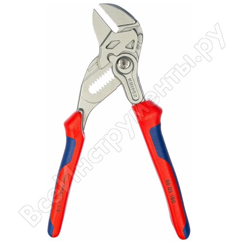 KNIPEX KN8605180 Клещи переставные 180 мм гаечный ключ KN-8605180 13 установок, диапазон до 35мм, 277гр. ZANGENSCHLUESSEL KNIPEX