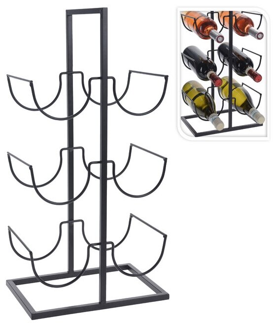 Koopman Подставка для вина Антаньо на 6 бутылок, 51*24*17 см NBD100500