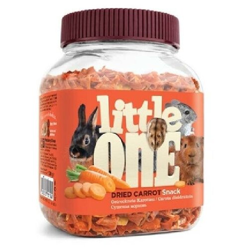 Little One Сушеная морковь - лакомство для всех видов грызунов 0,2 кг 40074 (6 шт)