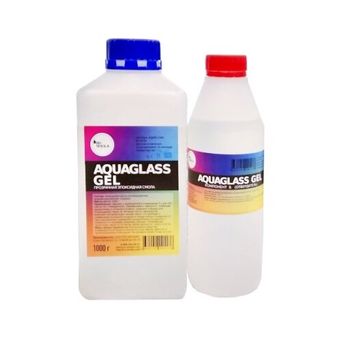 AquaGlass GEL 1500 грамм (эпоксидная смола для рисования средней вязкости)
