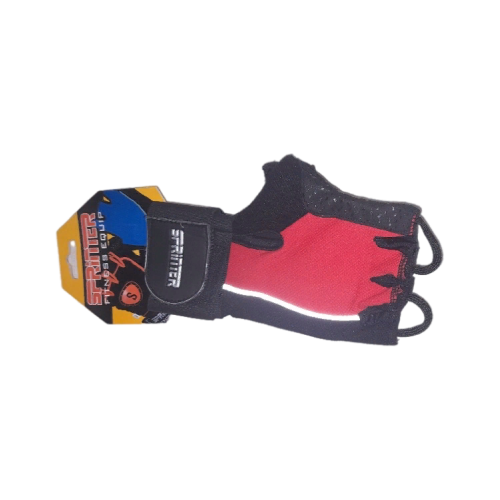 фото Перчатки спортивные для фитнеса/перчатки для тяжёлой атлетики 'sprinter'. размер: хxl. цвет:черно/красный